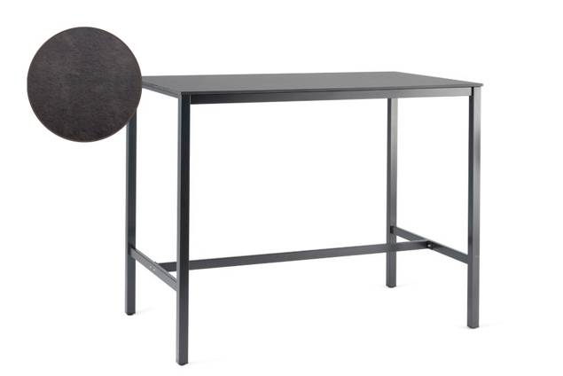 Schilthorn Table de bar acier inoxydable 200x80 cm