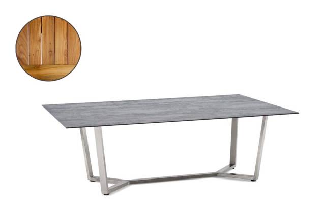 Uri Loungetisch Edelstahl 120x70 cm