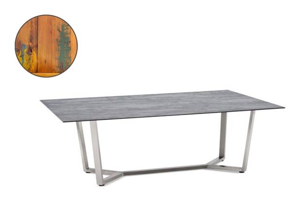 Uri Loungetisch Edelstahl 120x70 cm