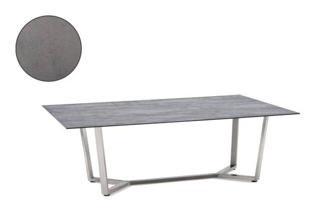Uri Loungetisch Edelstahl 130x80 cm
