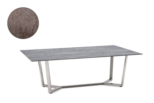 Uri Loungetisch Edelstahl 160x90 cm