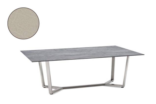 Uri Loungetisch Edelstahl 160x90 cm
