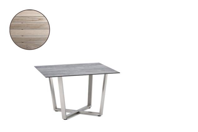 Uri Loungetisch Edelstahl 70x70 cm