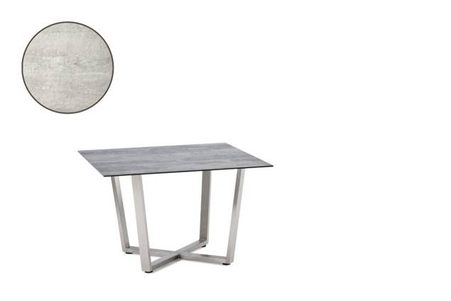 Uri Loungetisch Edelstahl Ø 80 cm