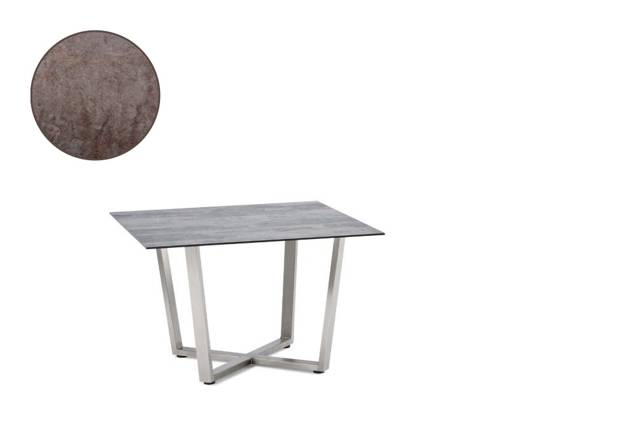 Uri Loungetisch Edelstahl 90x90 cm