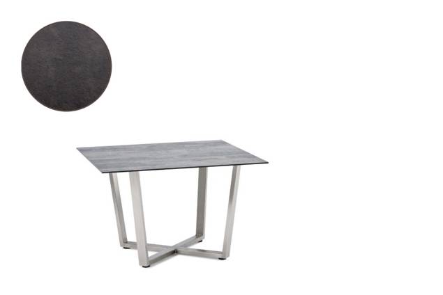 Uri Loungetisch Edelstahl 100x100 cm