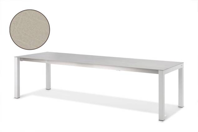 Kos Gartentisch ausziehbar Aluminium 220/280/340x100 cm