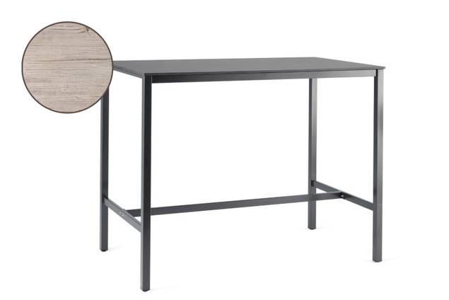 Schilthorn Bartisch Edelstahl 130x80 cm