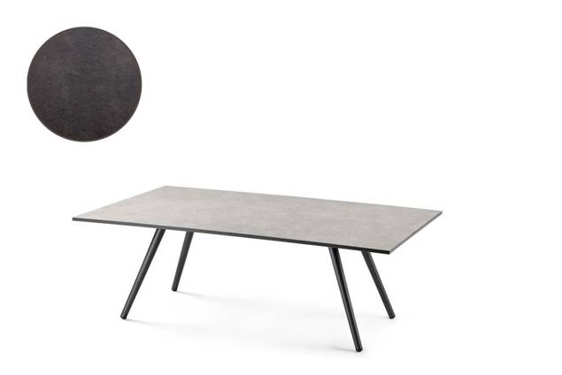 Kapstadt Loungetisch Aluminium 120x80 cm
