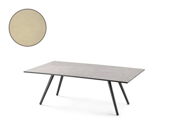 Kapstadt Loungetisch Aluminium 130x80 cm