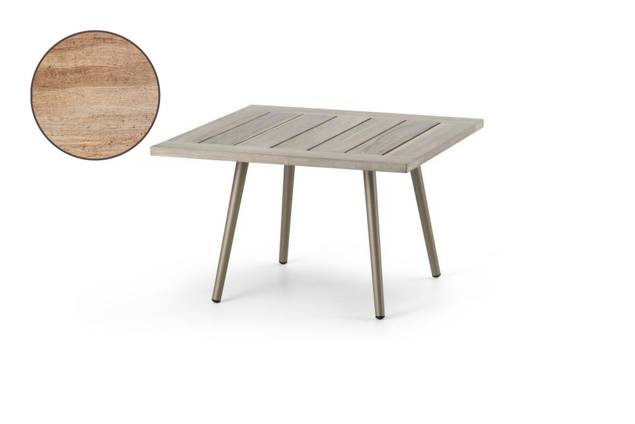 Kapstadt Loungetisch Aluminium 70x70 cm