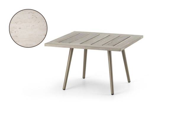 Kapstadt Loungetisch Aluminium 70x70 cm