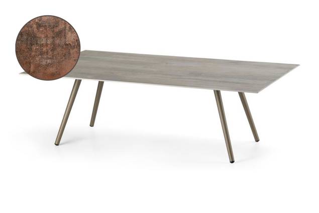 Kapstadt Table de salon aluminium 120x80 cm