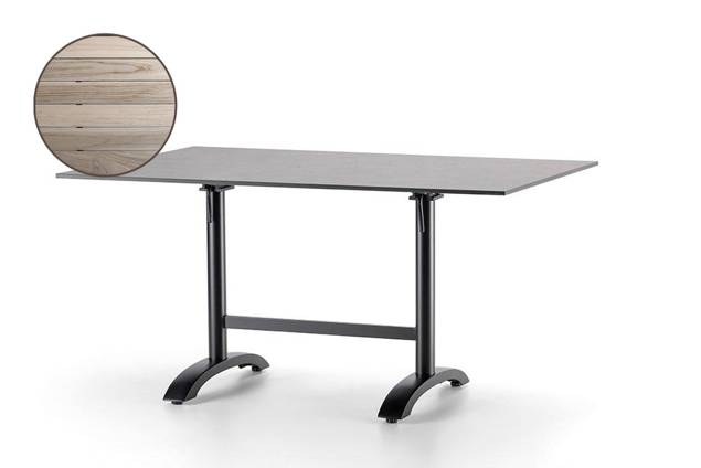 Trento II Gartentisch klappbar Aluminium 140x80 cm