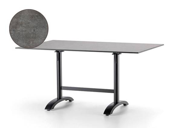 Trento II Gartentisch klappbar Aluminium 140x80 cm