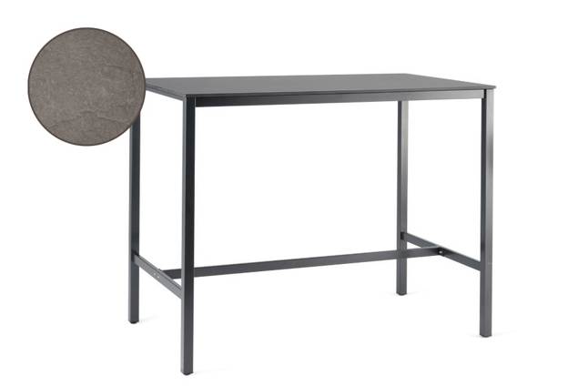 Schilthorn Bartisch Edelstahl 140x80 cm