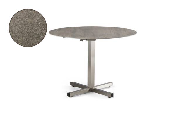 Dublin Gartentisch klappbar Edelstahl Ø 100 cm