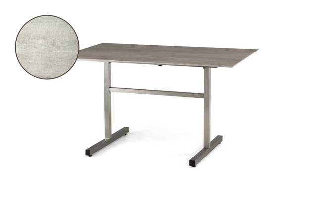 Dublin Gartentisch klappbar Edelstahl 140x70 cm