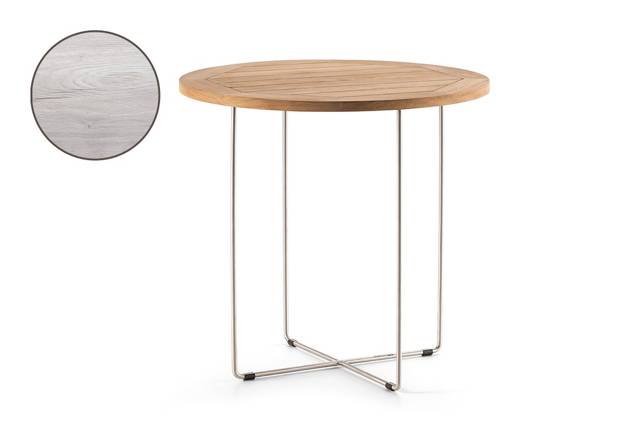 Rügen Loungetisch rund Edelstahl Ø 70 cm