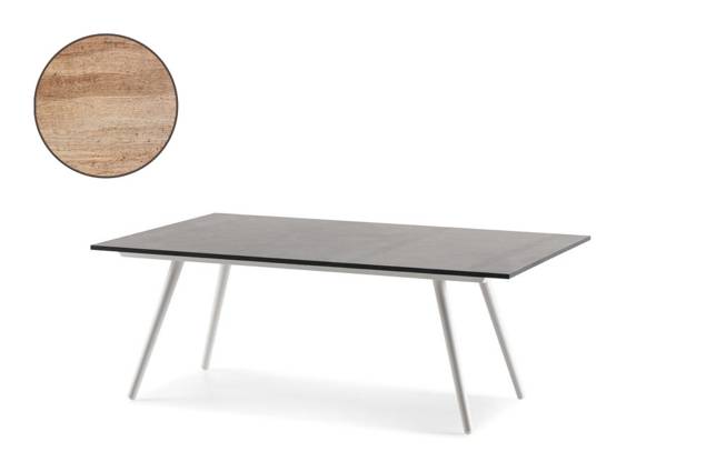 Kapstadt Table de salon aluminium 120x80 cm