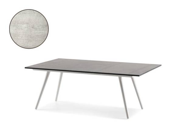 Kapstadt Loungetisch Aluminium 120x80 cm