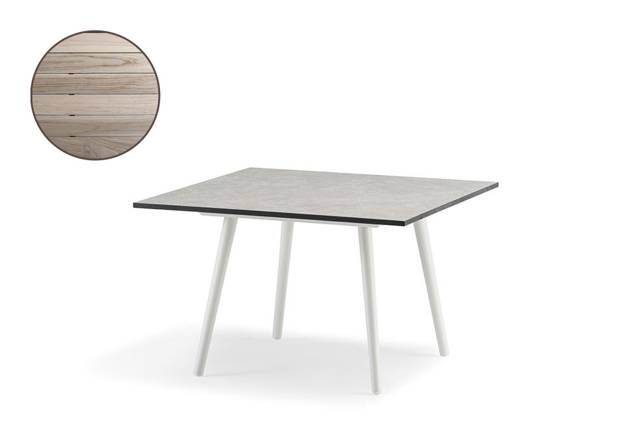 Kapstadt Loungetisch Aluminium 70x70 cm
