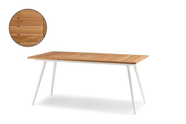 Kapstadt Table de jardin aluminium 160x90 cm