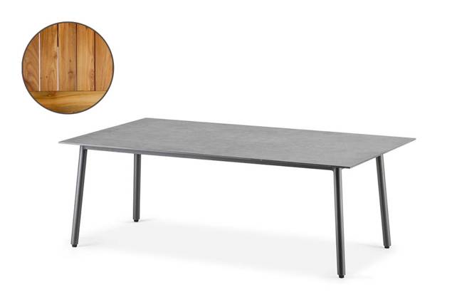 Palma Loungetisch Aluminium 120x70 cm