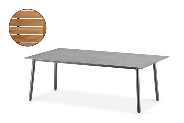 Palma Loungetisch Aluminium 120x80 cm