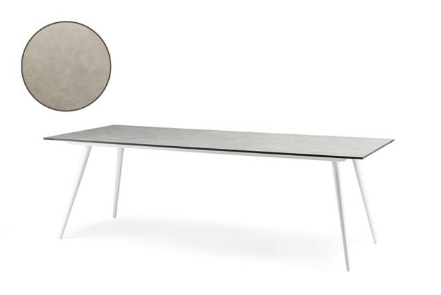 Kapstadt Gartentisch Aluminium 90x90 cm