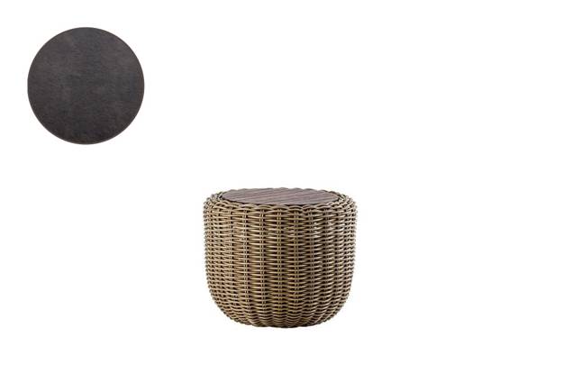 Siena Loungetisch Rattan Ø 45 cm