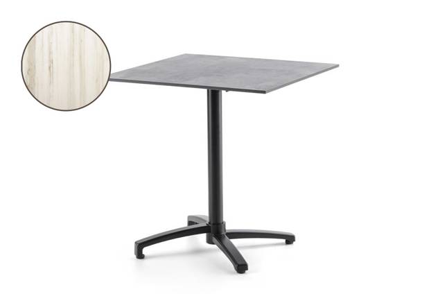 Brixen Table de jardin aluminium 80x80 cm