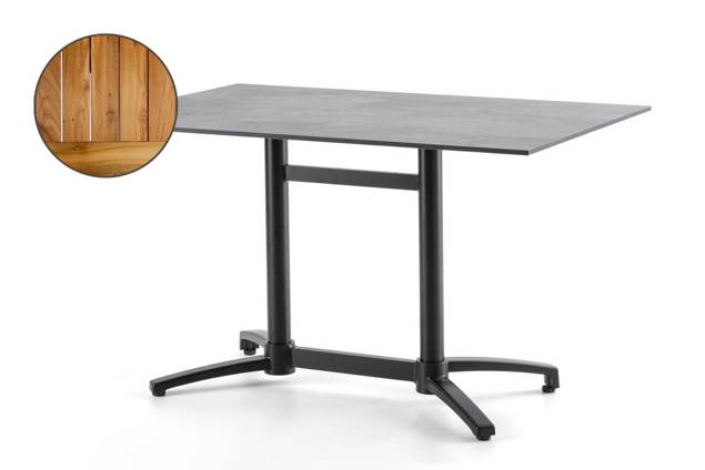 Brixen Table de jardin aluminium 120x80 cm