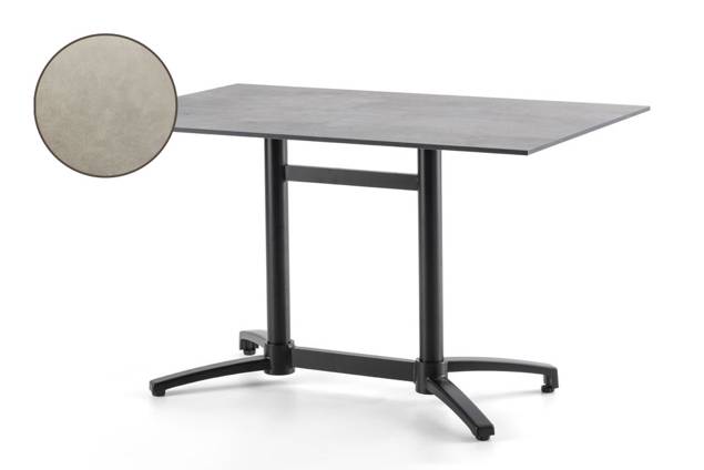 Brixen Table de jardin aluminium 120x70 cm