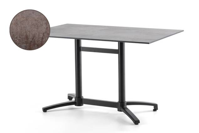 Brixen Table de jardin aluminium 120x80 cm