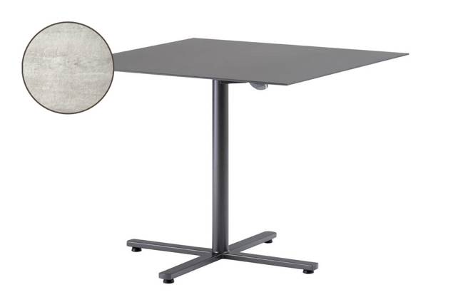 Stockholm Table de jardin pliante acier Ø 80 cm