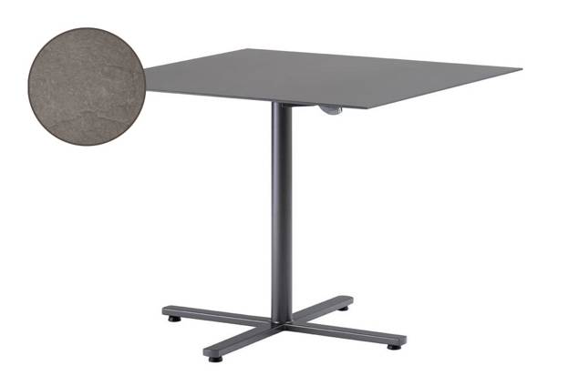 Stockholm Gartentisch klappbar Stahl 80x80 cm