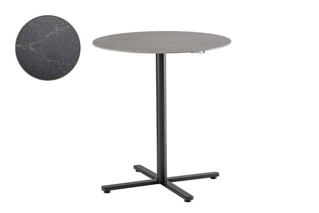 Stockholm Bartisch klappbar Stahl 80x80 cm