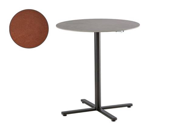 Stockholm Table de bar pliante acier Ø 80 cm