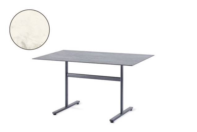 Stockholm Gartentisch klappbar Stahl 120x80 cm