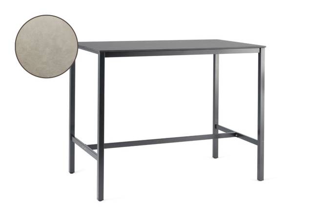 Schilthorn Table de bar acier inoxydable 200x100 cm
