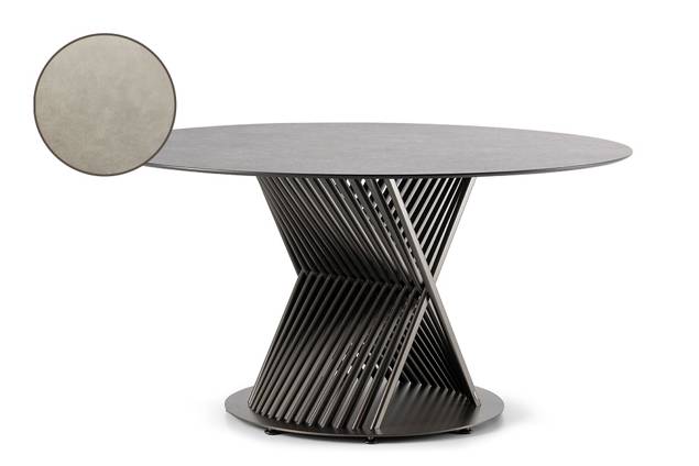 Milos Gartentisch rund Aluminium Ø 150 cm