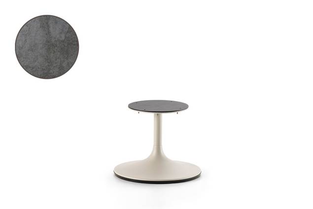 Ontario Loungetisch rund Edelstahl Ø 46 cm