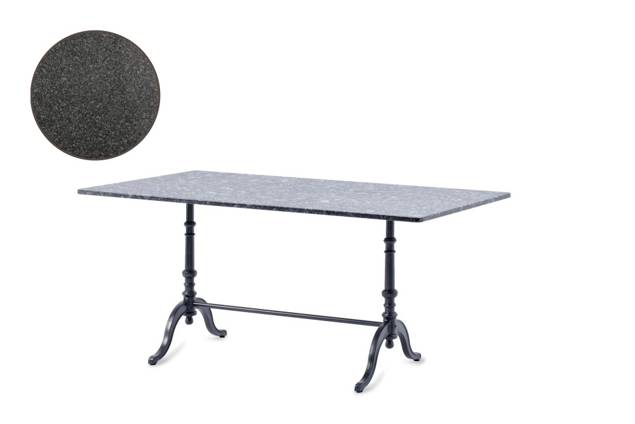 Nostalgie Table de jardin fonte d'acier 140x85 cm