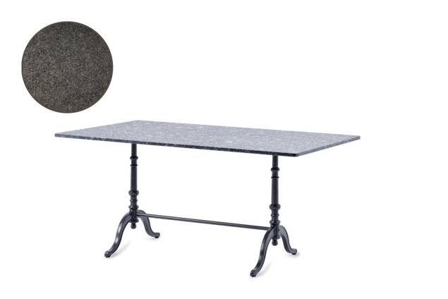 Nostalgie Table de jardin fonte d'acier 160x98 cm