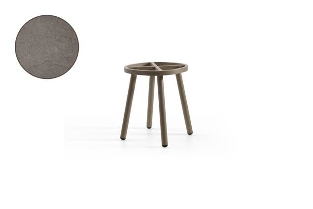 Santiago Loungetisch Aluminium 50x50 cm