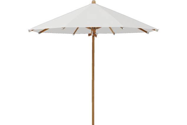 TEAKWOOD Parasol Glatz rond Ø 300 cm