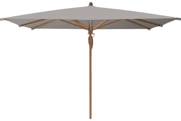 TEAKWOOD Sonnenschirm Glatz quadratisch 330 x 330 cm