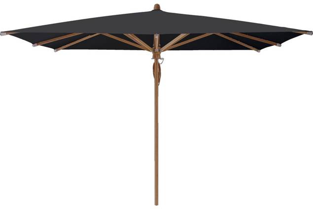 TEAKWOOD Sonnenschirm Glatz quadratisch 330 x 330 cm