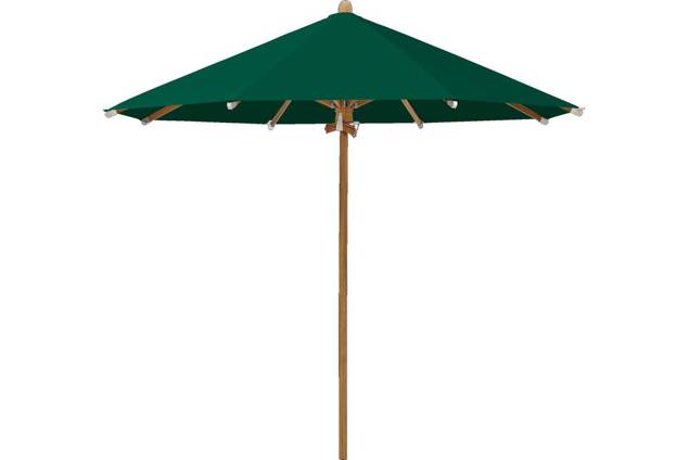 TEAKWOOD Sonnenschirm Glatz rund Ø 350 cm